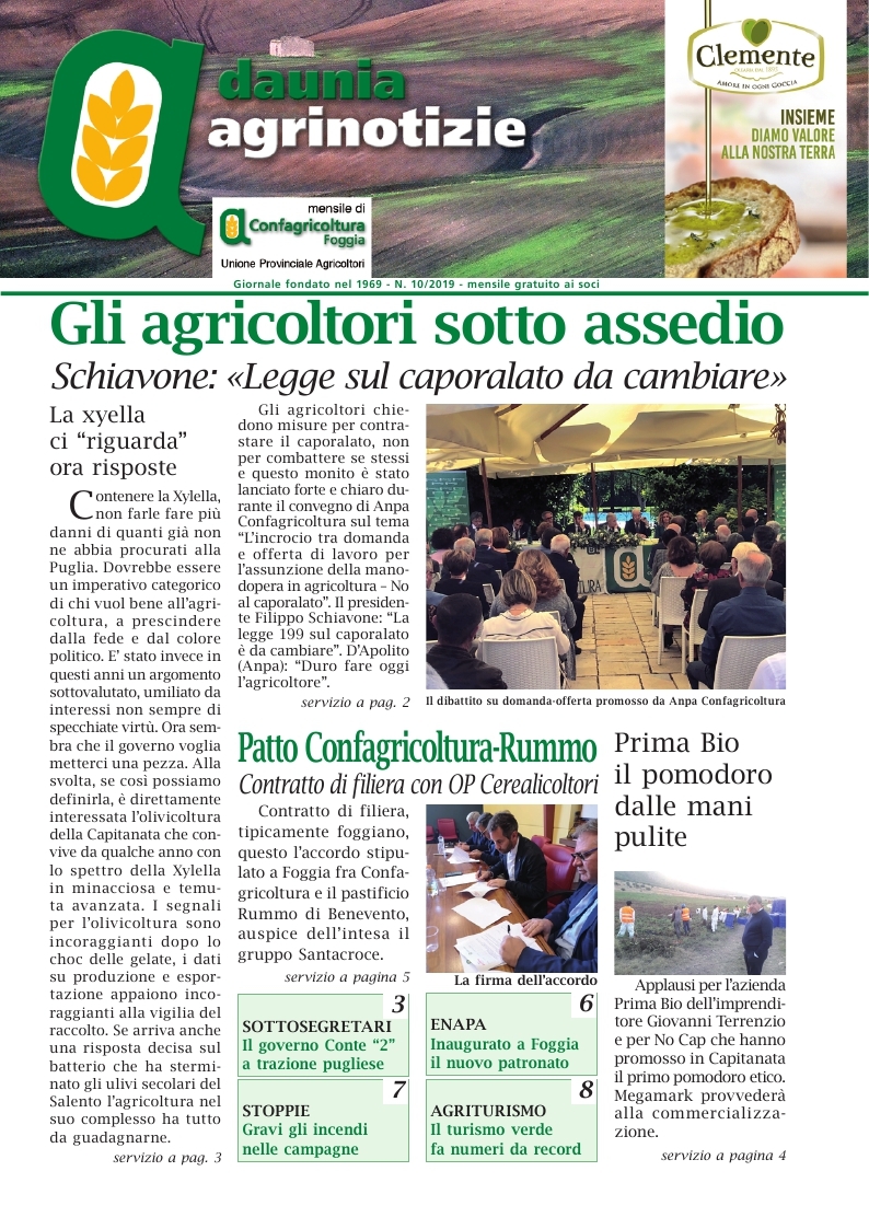 Daunia Agrinotizie ottobre