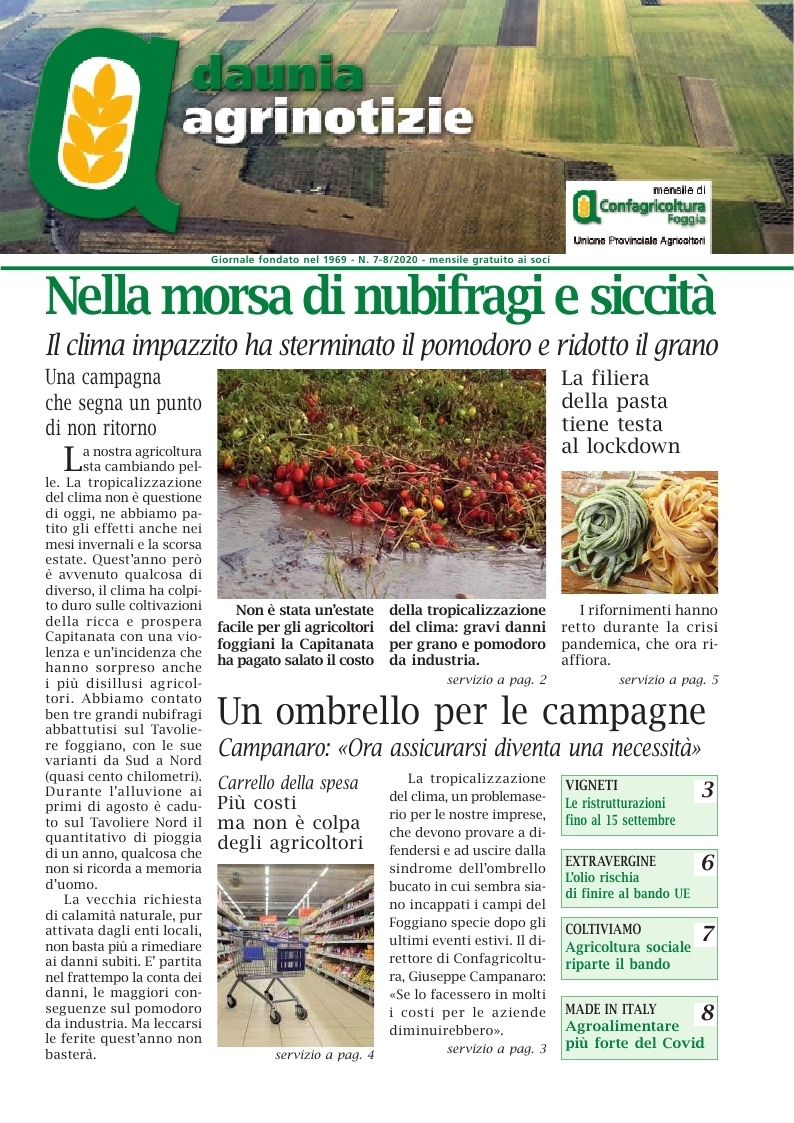Daunia Agrinotizie di settembre